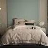 Atacado transfronteiriço 60 algodão de fibra longa conjunto de quatro peças de algodão novo produto lençóis de cama capa de edredom luxo leve roupa de cama primavera e verão