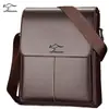Textura de Cuero Genuino Bolso de Hombre Bolso de Hombro Bolso Cruzado con Solapa Maletín de Negocios Bolso Casual Hombres de Moda