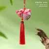 Festival del Bote del Dragón Sachet Estilo Chino de Brocado de Seda con Repele Mosquitos de Ajenjo, Bolsita Pequeña de Fragancia Lista para Usar, Colgante Portátil para Adultos Hanfu, Accesorio para Coche
