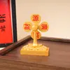 Aleación Monedas de los Cinco Emperadores Adorno de Fortuna Feng Shui Molinillo de Viento Giratorio Artesanía Sala de Estar Coche Regalo Creativo Decoración de Escritorio