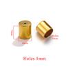 Aretes de Acero Inoxidable Collar Sombrero Accesorios para la Cabeza Cubo Colgante Hebilla Perforada Joyería de Acero de Titanio Joyería DIY Suministros para Manualidades