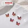 Decorações de Strass Borboleta para Nail Art, Brilhantes 3D Iridescentes para Unhas Vendidos por Celebridades da Internet, Decorações Versáteis de Borboleta de Cristal para Unhas de Luxo Leve
