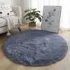 Alfombra Redonda de Seda y Lana, Habitación de Estudio, Sala de Estar, Tapete para Mesa de Café, Alfombra de Noche para Dormitorio, Cesta Colgante de Felpa, Mecedora, Tapete para Piso de Silla de Computadora
