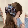 Scrunchie Peludo de Quatro Camadas Xadrez Outono e Inverno Novo Estilo High-End Retro Francês Prendedor de Cabelo 2025 Novo Estilo Elegante