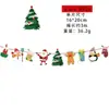 Bandera de papel de Navidad creativa bandera de color banderín de cadena flor banner de dibujos animados de Navidad decoración de tienda