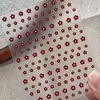 Pegatinas para Uñas Año Nuevo Año del Caballo Planas Festivas Flor Roja Pequeña Pegatinas Lindas Versátiles Decoraciones para Uñas Delgadas y Flexibles