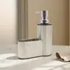 Botella de Loción de Acero Inoxidable para Cocina y Baño con Dispensador de Jabón de Cocina de Acero Inoxidable Estante Avanzado de Almacenamiento y Organización para Cocina