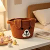 Al por mayor Amazon Moda Práctico Almacenamiento Oso Marrón Sala de Estar Comedor Dormitorio Almacenamiento de Snacks y Artículos Varios Cesta de Almacenamiento Tejida con Cuerda