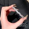Pulsera de gema meteorito lágrima de sirena vid Anillo combinado de circonita mango estrella arco chapado en oro brillante Río de Estrellas oro de 18 quilates