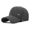 Gorra de Béisbol de Algodón con Forro Polar Grueso para Otoño e Invierno, Tipo Papá, para Personas de Mediana Edad y Mayores, Protectora para los Oídos, de Lana, a Prueba de Frío, Cálida
