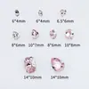Rhinestones para Arte de Uñas Rosa Claro Accesorios DIY, Rhinestones Cuadrados Grandes Súper Brillantes Forma de Huevo de Paloma, Rhinestones K9 con Base Puntiaguda para Arte de Uñas