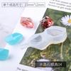 Molde de piedra de cristal DIY, molde de joyería de epoxi de cristal, molde de silicona con superficie de diamante, molde colgante hecho a mano