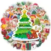 100 Novos Adesivos de Natal para Laptops, Garrafas de Água, Malas à Prova d'Água, Skateboards, Adesivos de Grafite Transfronteiriços
