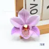 Novo Estilo Flor de Orquídea de Filme Flor de Orquídea Simulada Impressa em 3D Decoração de Sapato Feminino Pacote de Material Artesanal DIY Caixa de Flores