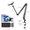 Suporte para Celular, Suporte para Tablet, Suporte de Mesa para Cabeceira, Suporte para Preguiçosos para Assistir Dramas, Rotativo, Portátil, Base Multifuncional de Metal