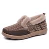 Invierno Nuevo Estilo Terciopelo Engrosado Zapatos Cálidos Zapatos de Algodón para Mujer Cómodos y Versátiles Zapatos de Madre de Una Pierna Botas Antideslizantes