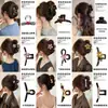 Presilha de cabelo grande de bolinhas para mulheres com cabelo grosso, modelo novo de alta qualidade 2026, grampo para coque na parte de trás da cabeça, acessório de cabelo tipo pinça de tubarão