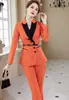 Overol para tienda de joyería femenino 2023 otoño e invierno traje naranja de alta gama traje profesional para gerente de hotel y camarero traje