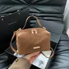 Bolsa de Ombro Única Transversal Casual Nova Moda Texturizada Cor Sólida Retrô Simples Grande Capacidade 2026 Início da Primavera Bolsa Quadrada Pequena