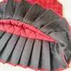 Vestido Chaleco de Invierno para Niñas Estilo Nuevo Versión Coreana Tweed Elegante Lazo Acolchado Engrosado Falda Transfronterizo