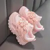 Sapatos Femininos 2026 Verão Tênis Modernos Infantis para Crianças Maiores, Malha Vazada Respirável Sapatos Pai Menina Moda