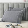 Toalla de almohada estilo europeo antideslizante que no suelta pelusa gasa de algodón puro un par algodón hebilla simple fija pañuelo para la cabeza de almohada de alta gama