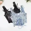 Corset de Alça Europeu e Americano Transfronteiriço com Características Emagrecedoras e Modeladoras, Lindo Design nas Costas, Design Estilo Fita, Corset de Baleia com Costas Abertas