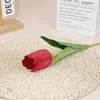 Tulipán de Cabeza Única Transfronterizo Accesorios y Adornos de Fotos Antiguas Tablero de Fondo para Disparos Suministro Directo del Fabricante Flores Artificiales