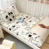 2025 Nuevo Estilo Algodón Puro Estampado Dormitorio Estudiantil Litera Sábana Bajera Individual 90X200Cm Sábana Bajera Individual