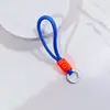Cordón Tejido a Mano para Teléfono, Colgante con Cremallera para Bolsa de Llaves de Coche, Correa de Muñeca Antiperdida, Cordón Sencillo de Muñeca