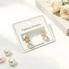 Nuevo Precio Especial Europeos y Americanos Más Vendidos Simples Versátiles de Alta Calidad Transfronterizos Huecos de Acero de Titanio Geométricos Pendientes y Aretes con Retención de Color