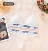 Conjunto de Sutiã Push-up de Renda Sexy Transfronteiriço para Mulheres Desejo Puro Sem Aro Costas Bonitas Camisola Conjunto de Lingerie Sexy