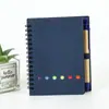 Bloc de Notas de Papel Kraft Amazon Transfronterizo Cuaderno para Reuniones de Oficina Planificador de Notas para Estudiantes Notas Adhesivas Cuaderno de Espiral