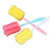 Cepillo Esponja para Tazas Cepillo Limpiador de Vasos de Vidrio Cepillo de Cocina con Mango Largo Cepillo para Botellas Largas Tazas de Té Cepillo para Lavar Tazas Giratorio Multifuncional