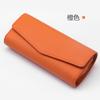 Estuche para gafas de piel de vaca de primera capa para coche estuche para gafas de coche bolsa organizadora multifuncional para gafas de sol de coche clip para gafas de sol