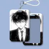 Porta-Cartões de Casal Kudo Shinichi e Mori Ran Porta-Cartão de Refeição Estudantil Deslizador para Cartão de Ônibus Metrô Capa Protetora de Cartão de Identidade