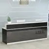 Balcão de recepção moderno e estiloso para lojas de roupas, balcão de bar pequeno, balcão de recepção frontal simples para empresas