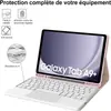 Funda Protectora con Teclado Bluetooth Táctil para Samsung Tablet A9+Plus 11 pulgadas Azerty Diseño Francés