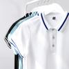 2026 Nova Camisa Polo Casual Branca de Alta Qualidade para Homens Camiseta de Negócios Cor Sólida Cor Contrastante Gola Lapela Manga Curta Atacado