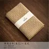 Toalha de Chá Espessa Simples Absorvente Toalha de Mesa Casa Sala de Chá Simples Algodão e Linho Quadrado de Alta Qualidade Almofada para Panela Chá Cerimônia Acessórios