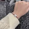 Pulsera de cuerda roja tejida a mano Princesa con lazo grande corazón de niña hecho a mano regalo para amigas estudiantes