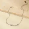 Pulsera de Plata de Ley 925 Chapada en Oro de 14K de Venta Caliente Transfronteriza con Amor, Mariposa, Estrella y Luna Microincrustadas en Cadena Fina para Apilamiento Diario, Joyería de Plata para Mujer