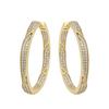 Xuping Joyería Pendientes de Aleación Europeos y Americanos Pendientes Femeninos Pendientes del Círculo de Celebridades de Internet Pendientes de Año Nuevo Joyería Geometría