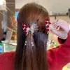 Pinza para el Cabello con Borla de Mariposa y Orquídea Super Hada Meiling Pinza de Tiburón para Mujer Pinza Agarradora de Cabello para la Mitad de la Cabeza de Chica Dulce Agarrador de Cabello