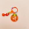 Llavero acrílico de alce navideño nuevo y creativo con forma de tarjeta de personaje navideño, bolsa, decoración, colgante, regalo, texto, joyería