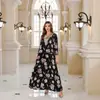 Falda Larga Festiva Personalizada OEM, Vestido Elegante para Mujer, Vestido con Pedrería Estampado Personalizado de Fábrica