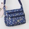 Bolsa de Ombro Casual de Lona Multicamadas de Grande Capacidade Bolsa Carteiro Bolsa de Tecido Leve Mochila Bolsa Feminina de Tecido Oxford Bolsa para Mãe