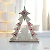 Adornos de Ciervo de Madera Roja de Fieltro para Navidad Accesorios de Decoración para Ventanas de Hotel Decoraciones Navideñas al por Mayor