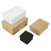 Caja de Regalo al por Mayor cielo y tierra tapa superior e inferior en stock caja de papel rígido en blanco al por mayor impresión de LOGOTIPO caja cuadrada de embalaje para regalo