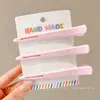 Pinza de Pato sin Costuras para Maquillaje Pasador para Flequillo Frontal Pasador de una Palabra para el Cabello Accesorios para el Cabello Nuevos de Primavera y Verano 2025